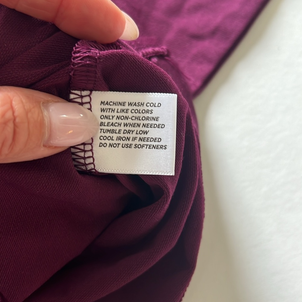 NWT Walter Hagan Clubhouse Long Sleeve Polo in Beet - Picture 7 of 9